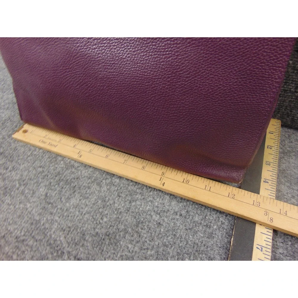 Michael‎ Kors Mercer Purple Pebbled Leather Large Tote Handbag Satchel FLAW